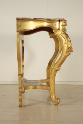 Mesa consola con espejo de Louis Philippe