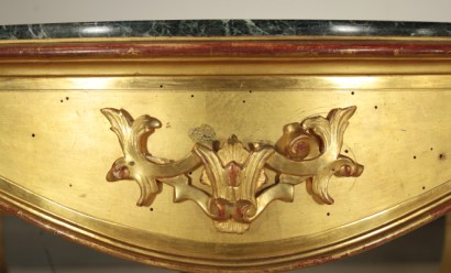 Mesa consola con espejo de Louis Philippe