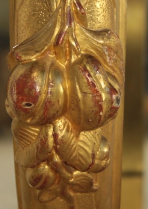 Mesa consola con espejo de Louis Philippe