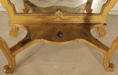 Mesa consola con espejo de Louis Philippe