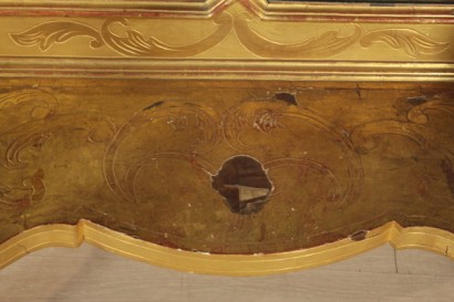Mesa consola con espejo de Louis Philippe