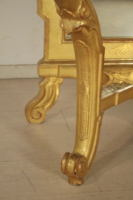 Mesa consola con espejo de Louis Philippe