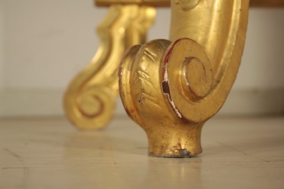 Mesa consola con espejo de Louis Philippe