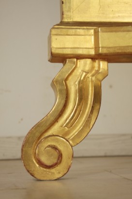 Mesa consola con espejo de Louis Philippe