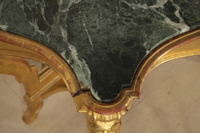 Mesa consola con espejo de Louis Philippe