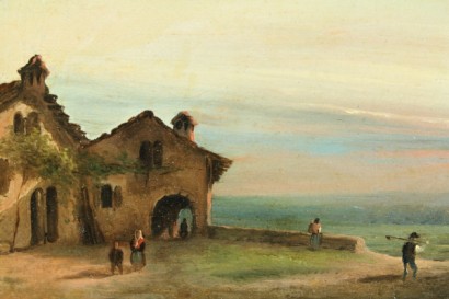huile sur toile, 800, #dimanoinmano, #ottocento, #arte, cadre