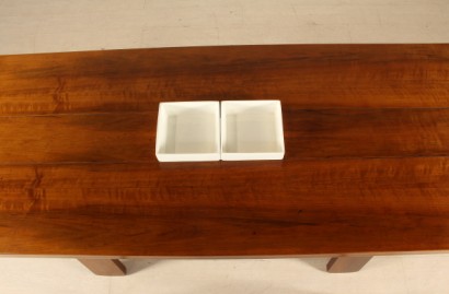 antigüedades modernas, mesas, #antigüedades modernas, # mesas, # {* $ 0 $ *}, mesa, madera, cerámica, accesorios de cerámica, Silvio Coppola, Bernini, made in Italy