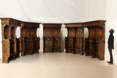 Stallo intarsiato XVII sec