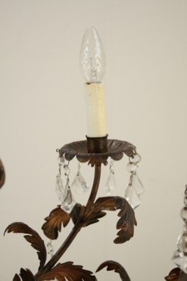 Lampadario ferro battuto