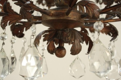Lampadario ferro battuto