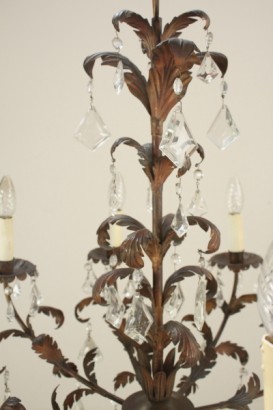 Lampadario ferro battuto