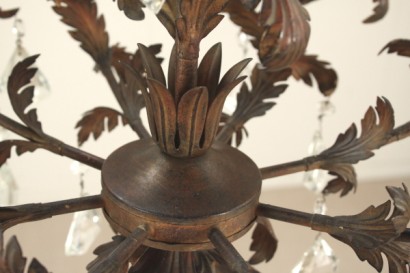 Lampadario ferro battuto
