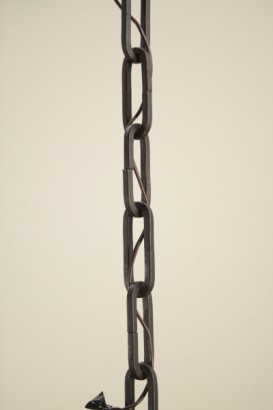 Lampadario in ferro battuto