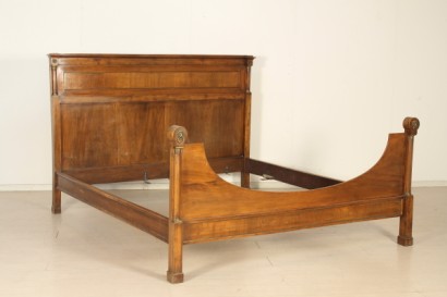 Bett, reich, 800, 900, hergestellt in Italien, Walnuss, #antiquariato, #letti, #dimanoinmano