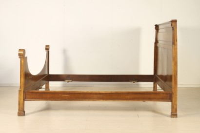 Bett, reich, 800, 900, hergestellt in Italien, Walnuss, #antiquariato, #letti, #dimanoinmano