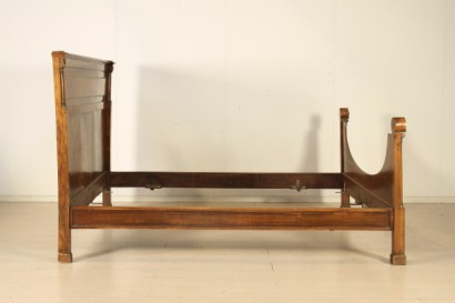 Bett, reich, 800, 900, hergestellt in Italien, Walnuss, #antiquariato, #letti, #dimanoinmano
