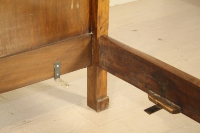 Bett, reich, 800, 900, hergestellt in Italien, Walnuss, #antiquariato, #letti, #dimanoinmano