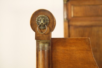 Bett, reich, 800, 900, hergestellt in Italien, Walnuss, #antiquariato, #letti, #dimanoinmano