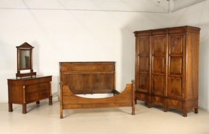 Bett, reich, 800, 900, hergestellt in Italien, Walnuss, #antiquariato, #letti, #dimanoinmano