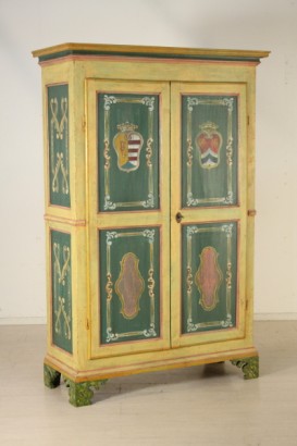 vestuario, decorado, lacado madera, 700, piemonte, hecha en Italia, #antiquariato, #armadi, #dimanoinmano
