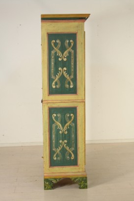 vestuario, decorado, lacado madera, 700, piemonte, hecha en Italia, #antiquariato, #armadi, #dimanoinmano