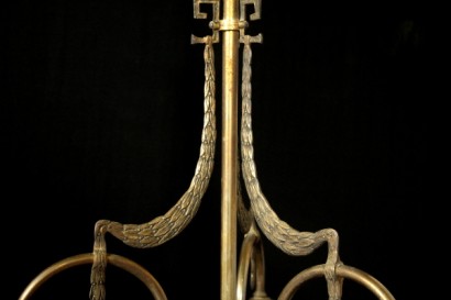 Kronleuchter, Glas, Bronze, 900, Freiheit, hergestellt in Italien, #bottega, #illuminazione, #dimanoinmano