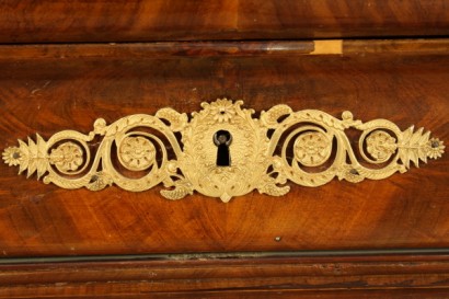 Kommode, Cappuccino, Mahagoni, 800, Frankreich, Marmor, Gold, #antiquariato, #cassettoni, #comò, #dimanoinmano