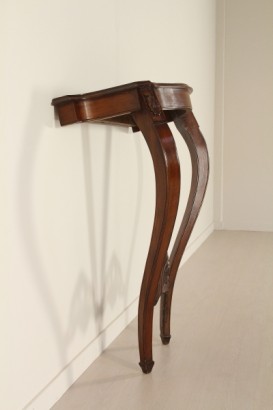 Consol, Spätbarock, 900, hergestellt in Italien, Walnuss, #bottega, #mobiliinstile, #dimanoinmano