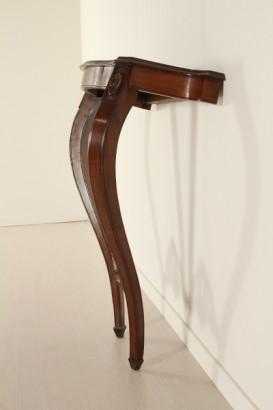 Consol, Spätbarock, 900, hergestellt in Italien, Walnuss, #bottega, #mobiliinstile, #dimanoinmano