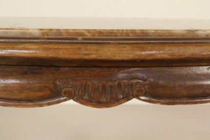 Kaffee-Tisch, Nussbaum, 900, Spätbarock, hergestellt in Italien, #bottega, #barocchetto, #dimanoinmano