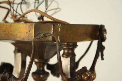 Freiheit-Leuchter, Bronze, 900, hergestellt in Italien, #bottega, #illuminazione, #dimanoinmano