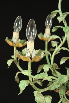 Kronleuchter, Schmiedeeisen, 900, in Italien, Lack, Gold, #bottega, #illuminazione, #dimanoinmano