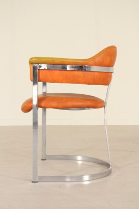 Stühle, Metall, Leder, hergestellt in Italien, #modernariato, #sedie, #dimanoinmano