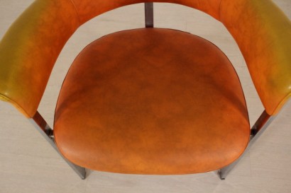 Stühle, Metall, Leder, hergestellt in Italien, #modernariato, #sedie, #dimanoinmano