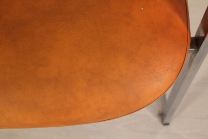 Stühle, Metall, Leder, hergestellt in Italien, #modernariato, #sedie, #dimanoinmano