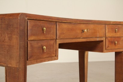 Ausflüge, furniert 40 Jahre, Holz, Mahagoni, Messing, hergestellt in Italien, #modernariato, #tavoli, #dimanoinmano