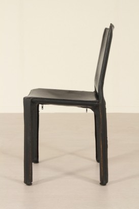 Stühle, Cassina, 80 Jahre, Metall, Kunststoff, Leder, #modernariato, #sedie, #dimanoinmano