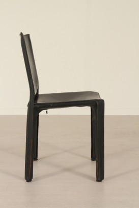 Stühle, Cassina, 80 Jahre, Metall, Kunststoff, Leder, #modernariato, #sedie, #dimanoinmano