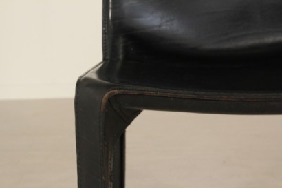 Stühle, Cassina, 80 Jahre, Metall, Kunststoff, Leder, #modernariato, #sedie, #dimanoinmano