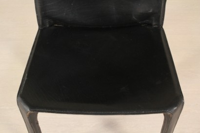 Stühle, Cassina, 80 Jahre, Metall, Kunststoff, Leder, #modernariato, #sedie, #dimanoinmano