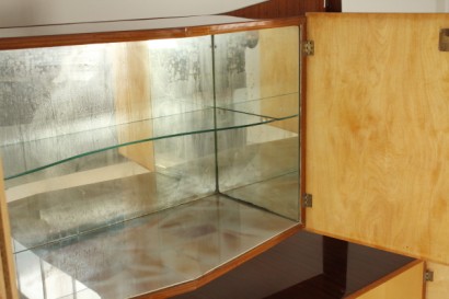 Mobile, furniert 50 Jahre, Holz, Mahagoni, Pappel, Dekorationen, Metall, hergestellt in Italien, #modernariato, #mobilio, #dimanoinmano