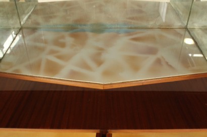 Mobile, furniert 50 Jahre, Holz, Mahagoni, Pappel, Dekorationen, Metall, hergestellt in Italien, #modernariato, #mobilio, #dimanoinmano