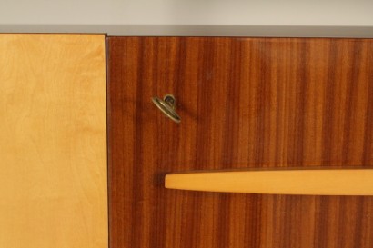 Mobile, furniert 50 Jahre, Holz, Mahagoni, Pappel, Dekorationen, Metall, hergestellt in Italien, #modernariato, #mobilio, #dimanoinmano