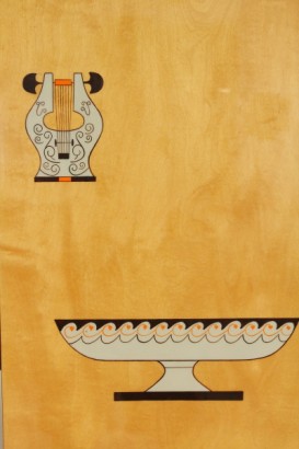 Mobile, furniert 50 Jahre, Holz, Mahagoni, Pappel, Dekorationen, Metall, hergestellt in Italien, #modernariato, #mobilio, #dimanoinmano