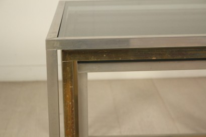 Couchtische, 70 Jahre, hergestellt in Italien, Metall, Messing, #modernariato, #complementi, #dimanoinmano