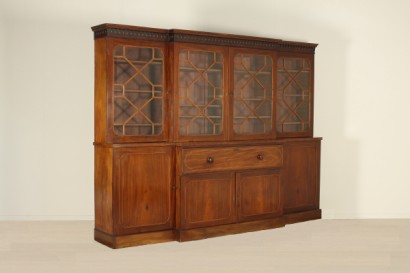 Englischer Bücherschrank mit Schreibtisch