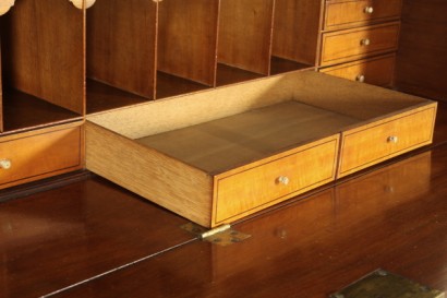 Englischer Bücherschrank mit Schreibtisch