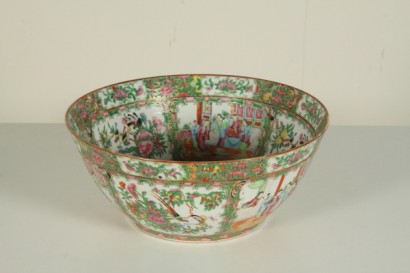 Antiquariato, oggettistica, ceramiche, porcellane, Cina, epoca Qing, inizi XX secolo, smalti famiglia rosa, ciotola punch, #antiquariato, #oggettistica, #dimanoinmano