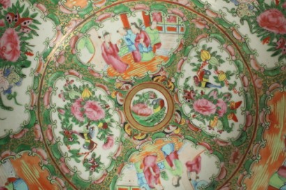 Antiquariato, oggettistica, ceramiche, porcellane, Cina, epoca Qing, inizi XX secolo, smalti famiglia rosa, ciotola punch, #antiquariato, #oggettistica, #dimanoinmano