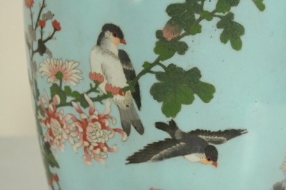 antiquités, cadeaux, céramique, Japon, époque Meiji (1868-1912), vases cloisonnés, #antiquariato, #oggettistica, #dimanoinmano